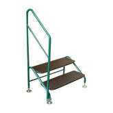 AG Free-Standing 2 Tread Step Green - 2 TREAD DELUXE G F/S